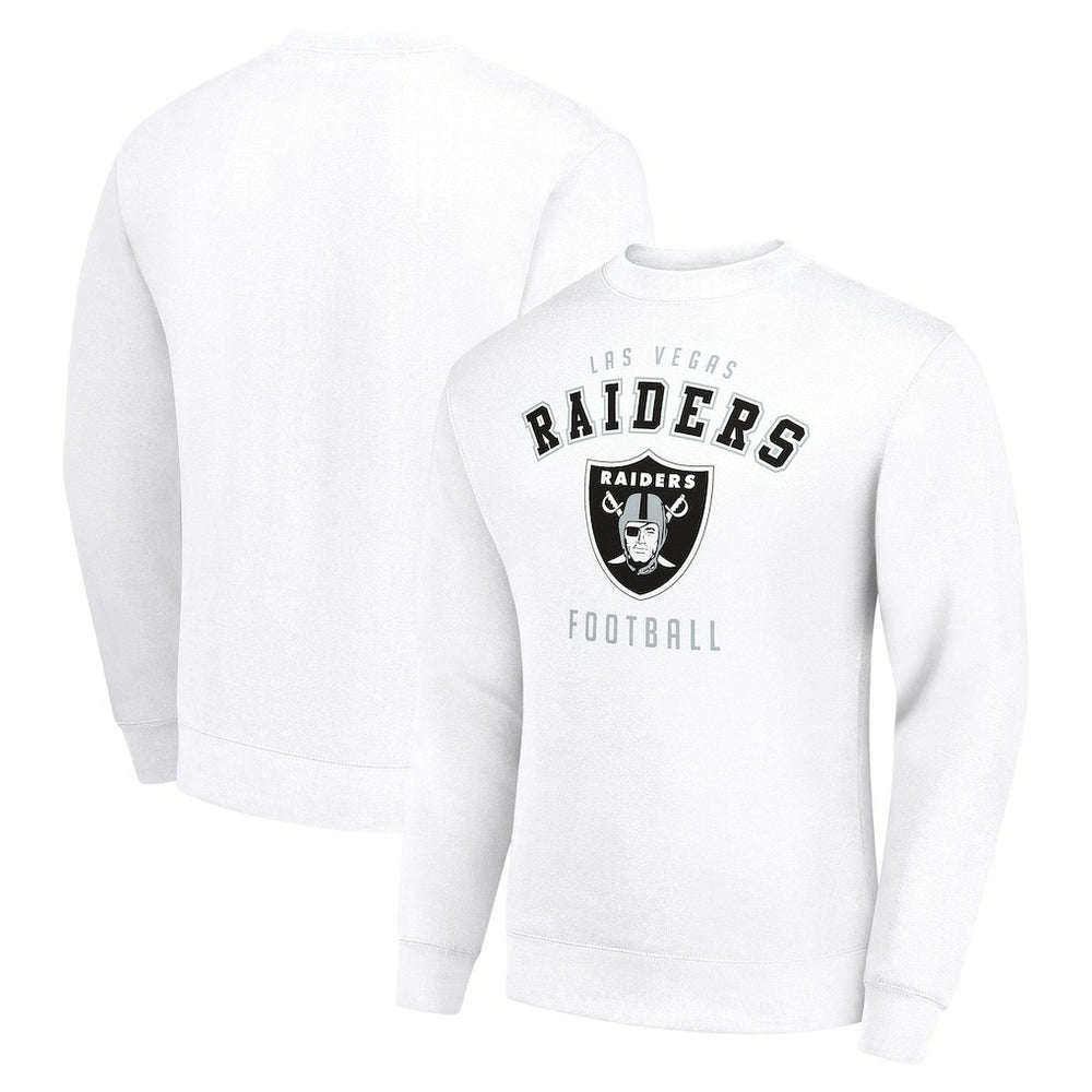 Las Vegas Raiders Starter Team Logo Pullover Sweatshirt White
