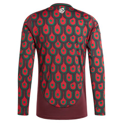 Mexico National Team 2024 Home Replica Long Sleeve Jersey Burgundy