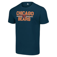 Chicago Bears Starter Team Mesh Print Graphic T-Shirt Navy