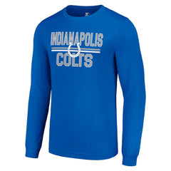 Indianapolis Colts Starter Team Mesh Print Graphic Long Sleeve T-Shirt Royal