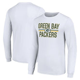 Green Bay Packers Starter Team Mesh Print Graphic Long Sleeve T-Shirt White