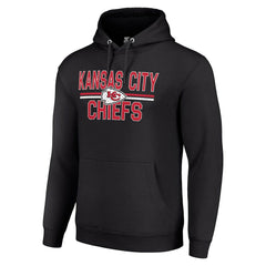 Kansas City Chiefs Starter Unisex Team Mesh Print Graphic Tri-Blend Pullover Hoodie Black
