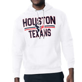 Houston Texans Starter Unisex Team Mesh Print Graphic Tri-Blend Pullover Hoodie White