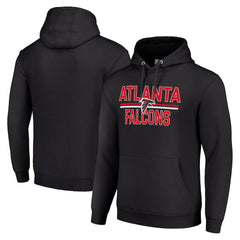 Atlanta Falcons Starter Unisex Team Mesh Print Graphic Tri-Blend Pullover Hoodie Black
