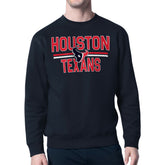 Houston Texans Starter Team Mesh Print Graphic Pullover Sweatshirt Navy