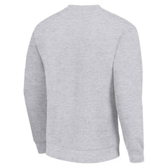 Minnesota Vikings Starter Team Mesh Print Graphic Pullover Sweatshirt Heather Gray
