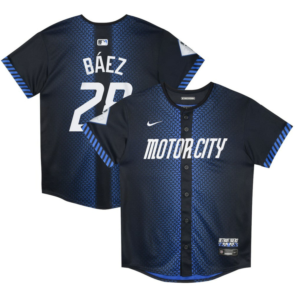 MLB Javier Baez Detroit Tigers Nike Preschool 2024 City Connect Limited Jersey - Navy