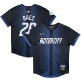 MLB Javier Baez Detroit Tigers Nike Preschool 2024 City Connect Limited Jersey - Navy