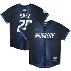 MLB Javier Baez Detroit Tigers Nike Preschool 2024 City Connect Limited Jersey - Navy