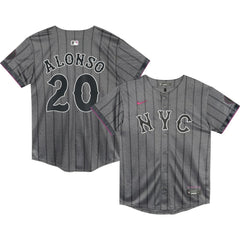 MLB Pete Alonso New York Mets Nike Preschool 2024 City Connect Limited Player Jersey - Graphite