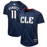 MLB Jose Ramirez Cleveland Guardians Nike Youth 2024 City Connect Limited Jersey - Navy