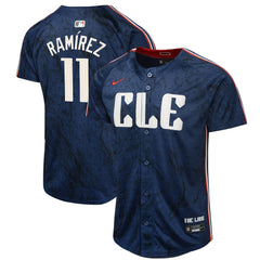 MLB Jose Ramirez Cleveland Guardians Nike Youth 2024 City Connect Limited Jersey - Navy