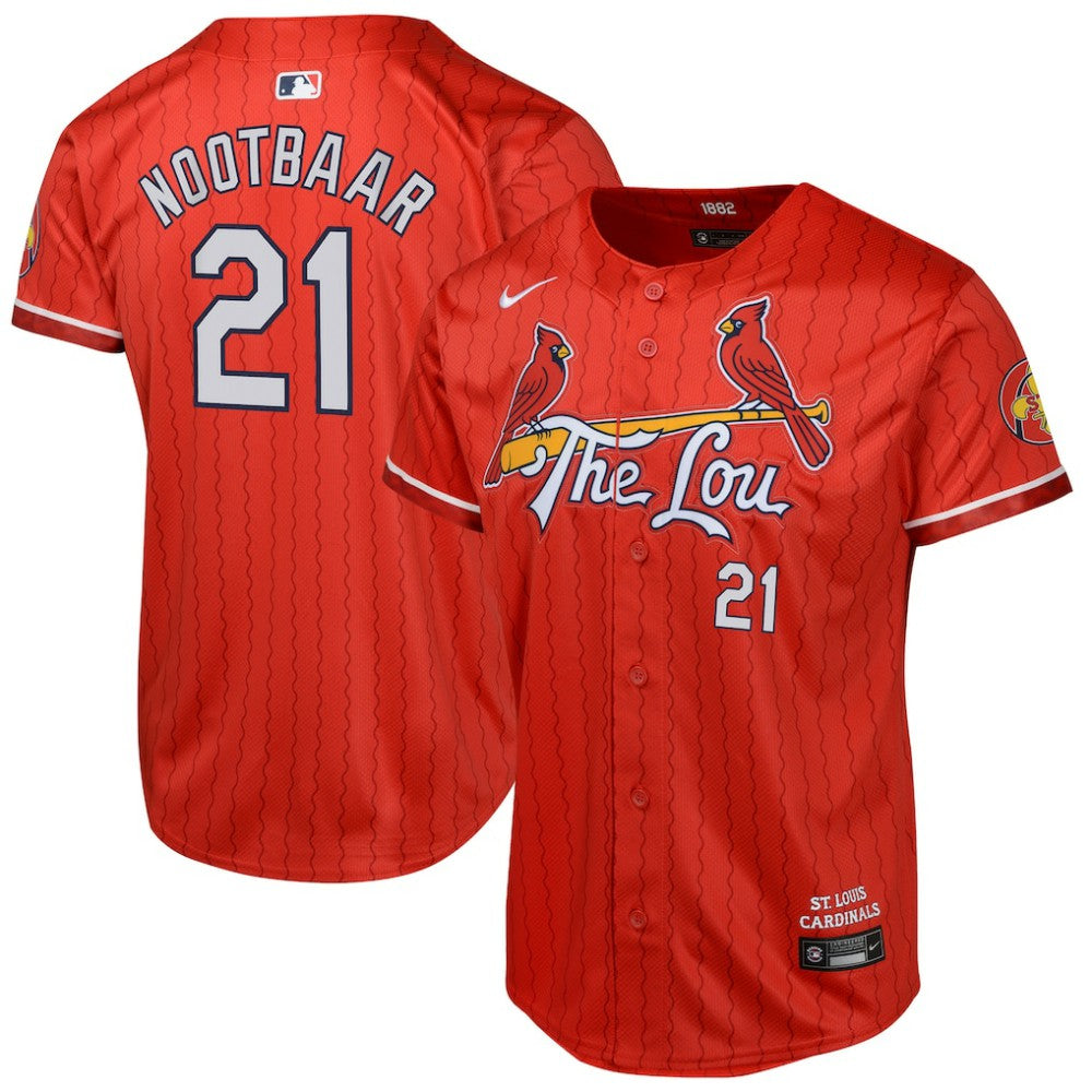 MLB Lars Nootbaar St. Louis Cardinals Nike Youth 2024 City Connect Limited Player Jersey - Red