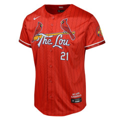MLB Lars Nootbaar St. Louis Cardinals Nike Youth 2024 City Connect Limited Player Jersey - Red