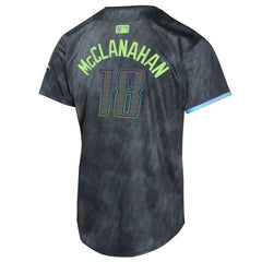 MLB Shane McClanahan Tampa Bay Rays Nike Youth 2024 City Connect Limited Player Jersey - Charcoal