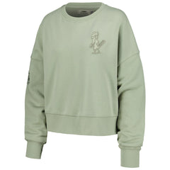 St. Louis Cardinals Pro Standard Women's Neutral Oversized Boxy Cropped Pullover Sweatshirt - Green Pullover