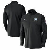 Minnesota Timberwolves 2024/25 City Edition Authentic Coaches Performance Half-Zip Top Black