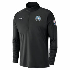 Minnesota Timberwolves 2024/25 City Edition Authentic Coaches Performance Half-Zip Top Black