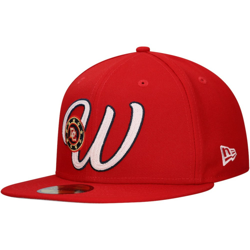 Washington Nationals New Era Duo Logo 2.0 59FIFTY Fitted Hat - Red Hats