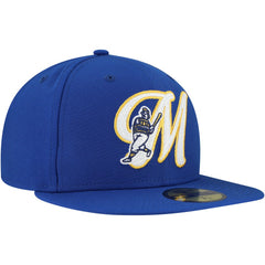 Milwaukee Brewers New Era Duo Logo 2.0 59FIFTY Fitted Hat - Royal Hats