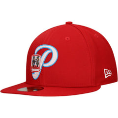 Philadelphia Phillies New Era Duo Logo 2.0 59FIFTY Fitted Hat - Red Hats