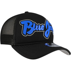 Toronto Blue Jays New Era Retro Bold A-Frame Trucker 9FORTY Adjustable Hat - Black Hats