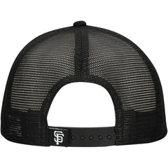 San Francisco Giants New Era Retro Bold A-Frame Trucker 9FORTY Adjustable Hat - Black Hats