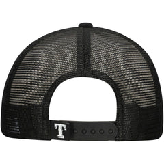 Texas Rangers New Era Retro Bold A-Frame Trucker 9FORTY Adjustable Hat - Black Hats