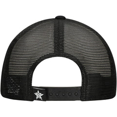 Houston Astros New Era Retro Bold A-Frame Trucker 9FORTY Adjustable Hat - Black Hats
