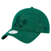 Athletics New Era Women's Tonal Floral 9TWENTY Adjustable Hat - Green Hats