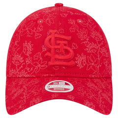 St. Louis Cardinals New Era Women's Tonal Floral 9TWENTY Adjustable Hat - Red Hats