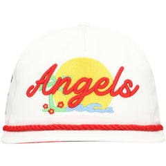 Los Angeles Angels New Era Paradise Golfer Adjustable Hat - White Hats