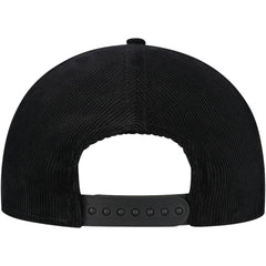 Chicago Cubs New Era Corduroy Filigree Golfer Adjustable Hat - Black Hats