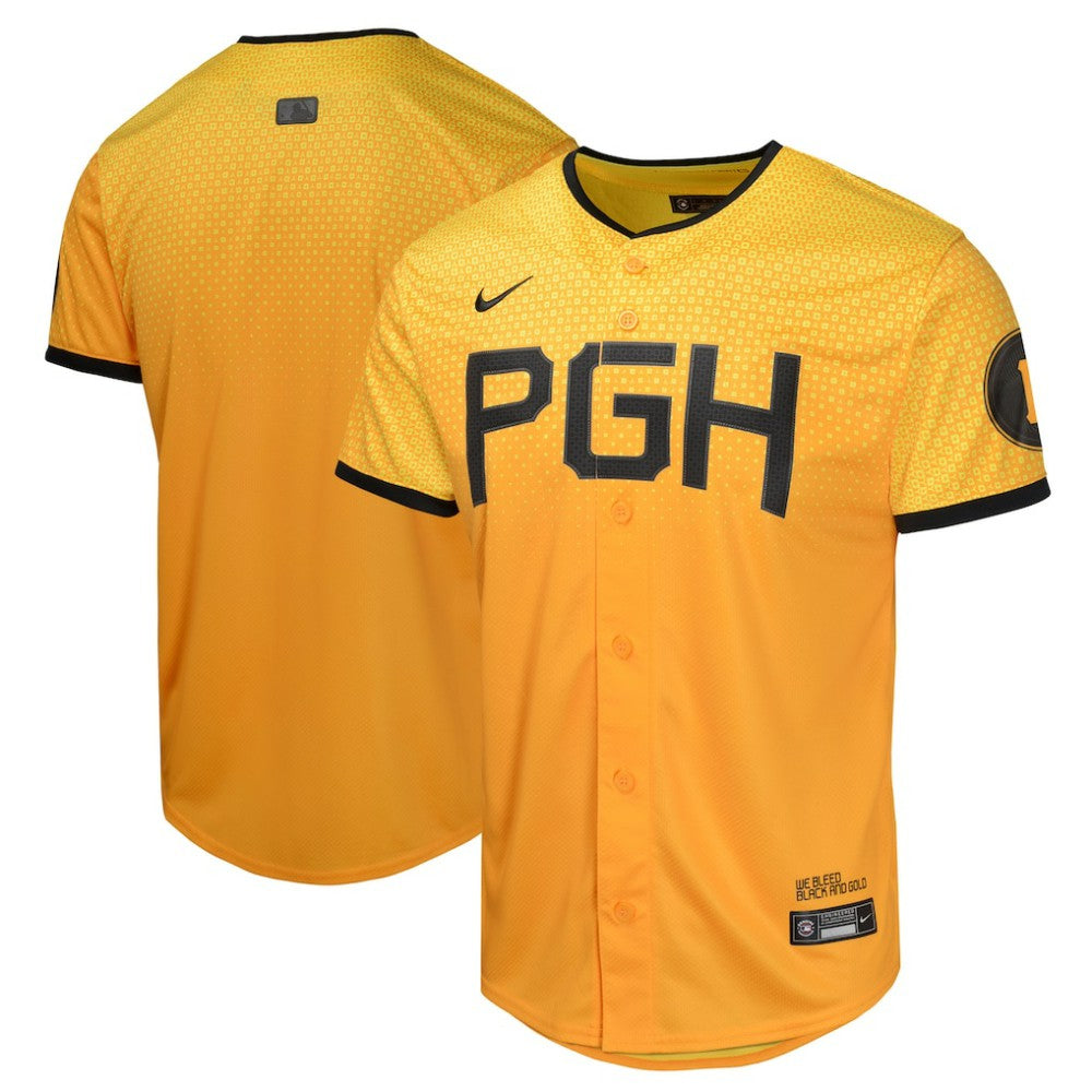 MLB Pittsburgh Pirates Nike Youth City Connect Limited Jersey - Gold