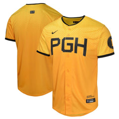 MLB Pittsburgh Pirates Nike Youth City Connect Limited Jersey - Gold