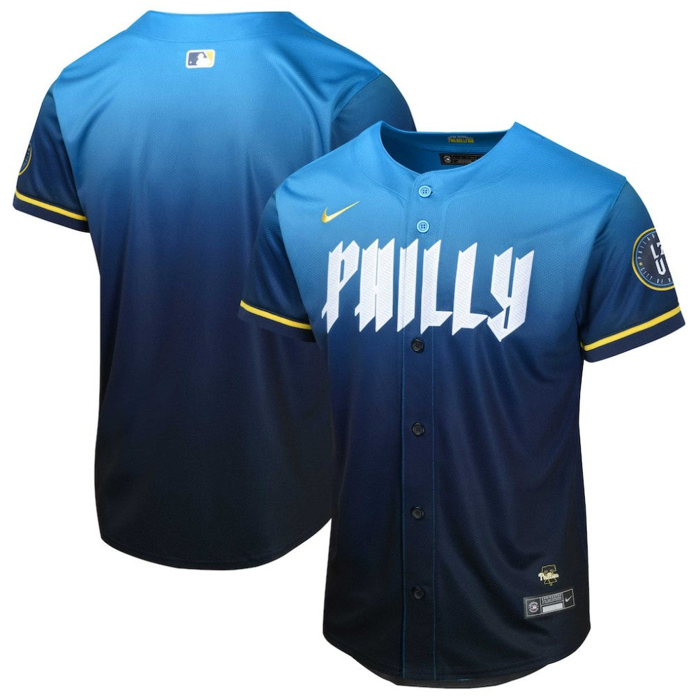 MLB Philadelphia Phillies Nike Youth 2024 City Connect Limited Jersey - Blue
