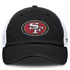 San Francisco 49ers Trucker Adjustable Hat Black/White