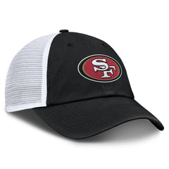 San Francisco 49ers Trucker Adjustable Hat Black/White