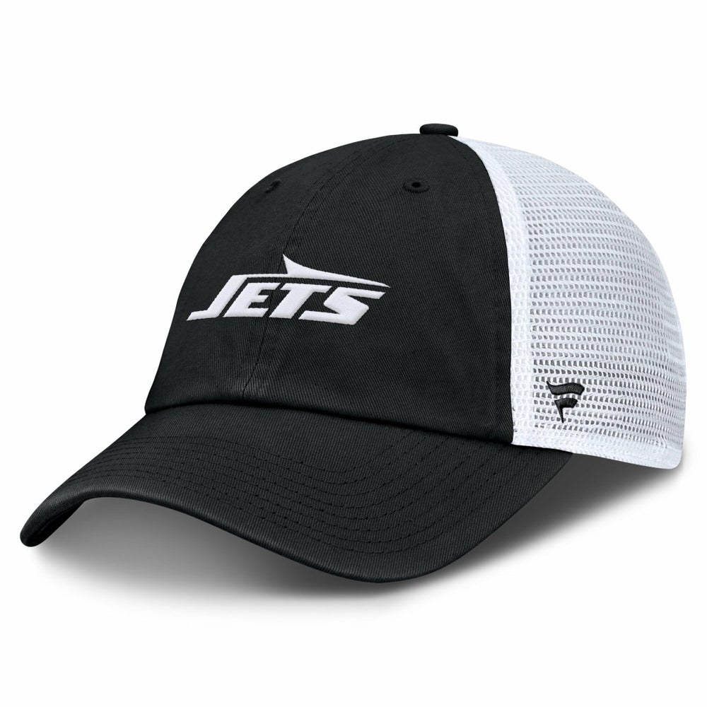 New York Jets Trucker Adjustable Hat Black/White