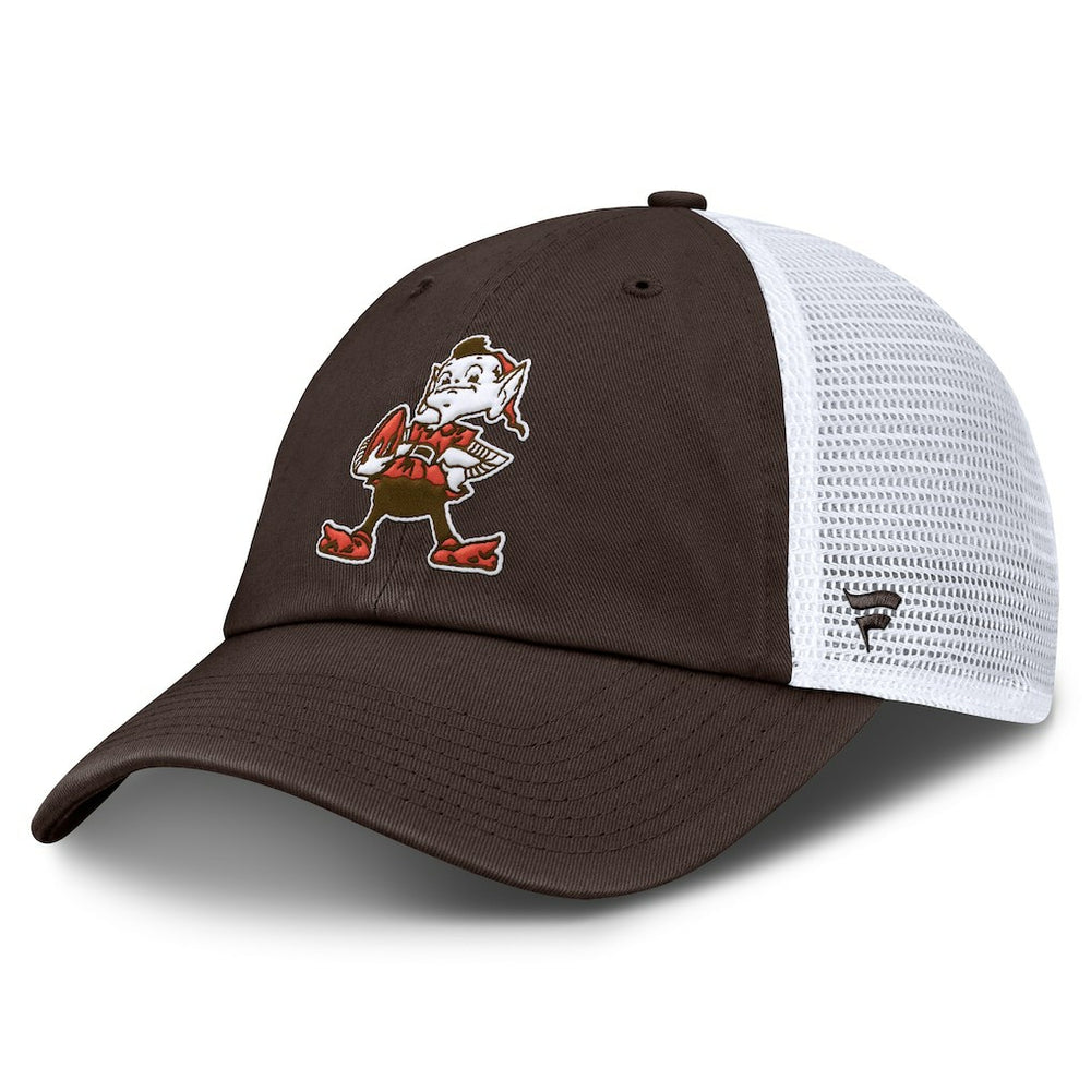 Cleveland Browns Vintage Trucker Adjustable Hat Brown/White