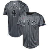 Francisco Alvarez New York Mets Nike Youth 2024 City Connect Limited Player Jersey - Graphite Jerseys