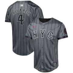 MLB Francisco Alvarez New York Mets Nike Youth 2024 City Connect Limited Player Jersey - Graphite