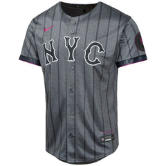MLB Francisco Alvarez New York Mets Nike Youth 2024 City Connect Limited Player Jersey - Graphite
