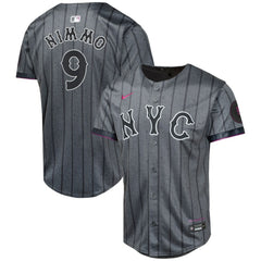 MLB Brandon Nimmo New York Mets Nike Youth 2024 City Connect Limited Player Jersey - Graphite