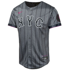 MLB Brandon Nimmo New York Mets Nike Youth 2024 City Connect Limited Player Jersey - Graphite