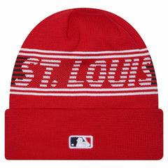 St. Louis Cardinals New Era Authentic Collection Cuffed Knit Hat - Red Hats