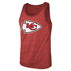Patrick Mahomes Kansas City Chiefs Majestic Threads Tri-Blend Player Name & Number Tank Top Red