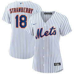 MLB Darryl Strawberry New York Mets Nike Women's Home Replica Player Jersey - White