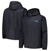 Carolina Panthers Dunbrooke Tropic Waterproof Packable Full-Zip Hoodie Jacket Black
