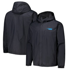 Carolina Panthers Dunbrooke Tropic Waterproof Packable Full-Zip Hoodie Jacket Black